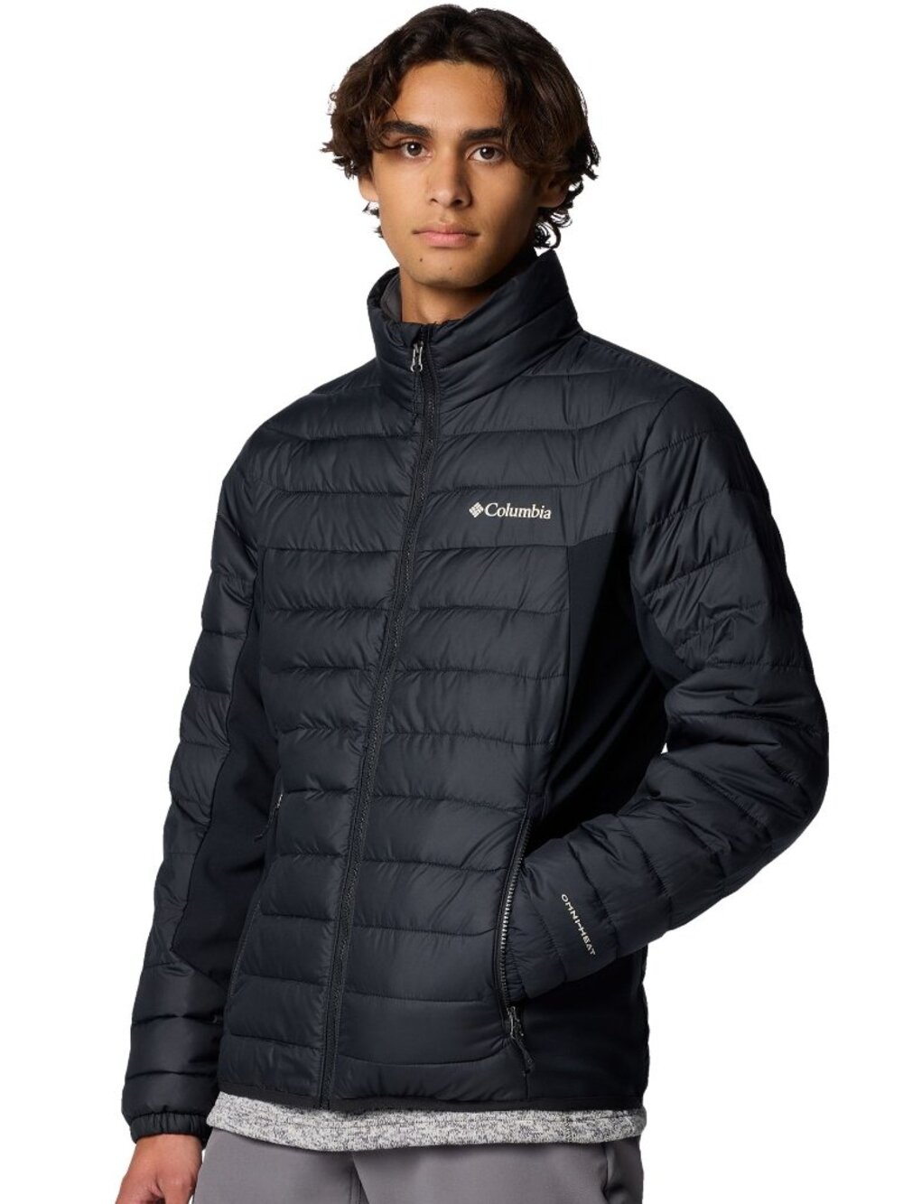 Columbia Men's  Omni-Heat Insulated Warm Winter Jacket Size L Black